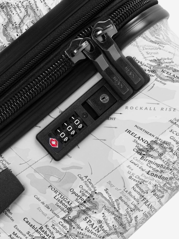 Heys Světle šedý vzorovaný cestovní kufr Heys Journey 3G L