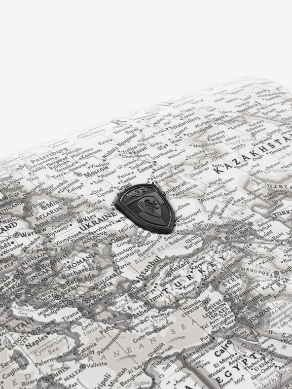 Heys Světle šedý vzorovaný cestovní kufr Heys Journey 3G L