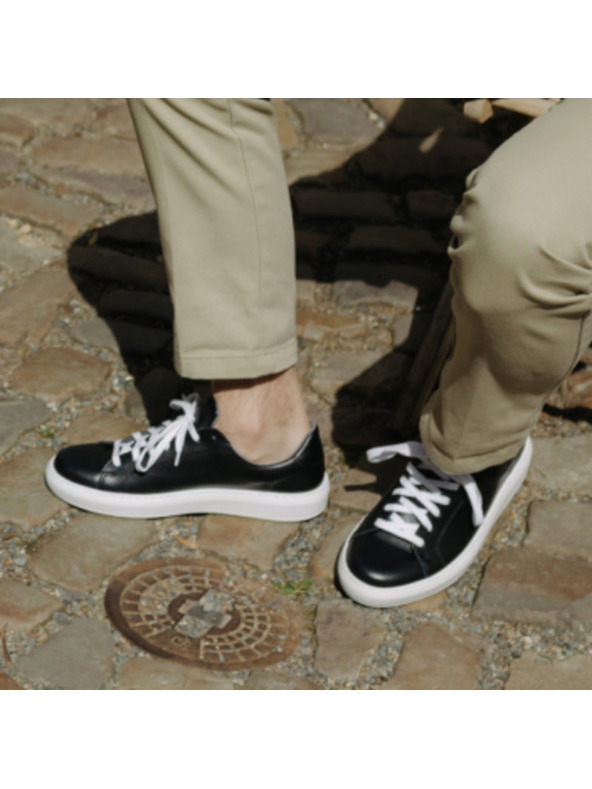 Vasky Dámské kožené tenisky / botasky černé Vasky Glory Black