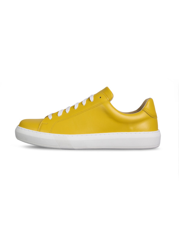 Vasky Dámské kožené tenisky / botasky žluté Vasky Glory Yellow
