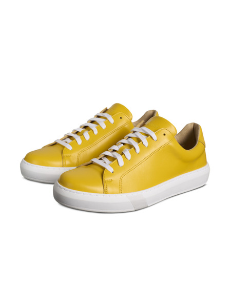 Vasky Dámské kožené tenisky / botasky žluté Vasky Glory Yellow