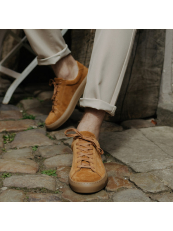 Vasky Dámské kožené tenisky / botasky Vasky Glory Camel