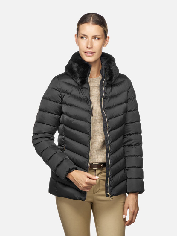 Geox Černá dámská péřová bunda Geox Bettanie