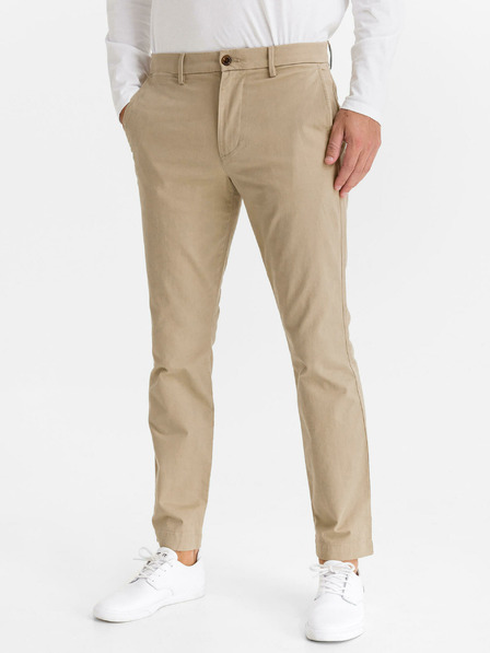 GAP Kalhoty essential khaki skinny fit GapFlex GAP