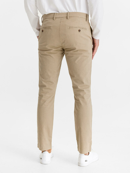 GAP Kalhoty essential khaki skinny fit GapFlex GAP