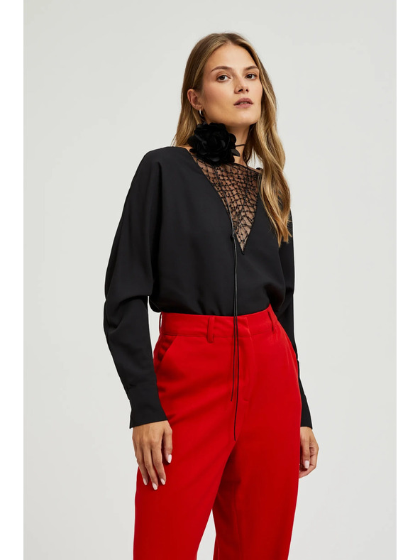 Moodo Černý dámský náhrdelník Moodo