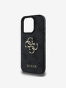 Guess Guess PU 4G Metal Logo Zadní Kryt pro iPhone 16 Pro Grey