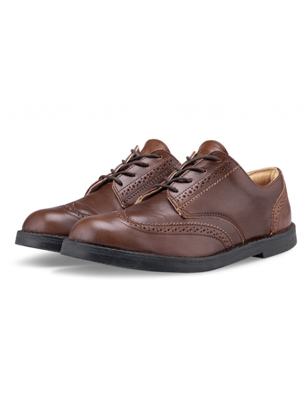 Vasky Dámské elegantní kožené polobotky tmavě hnědé - jarní / podzimní boty Vasky Brogue Low Dark
