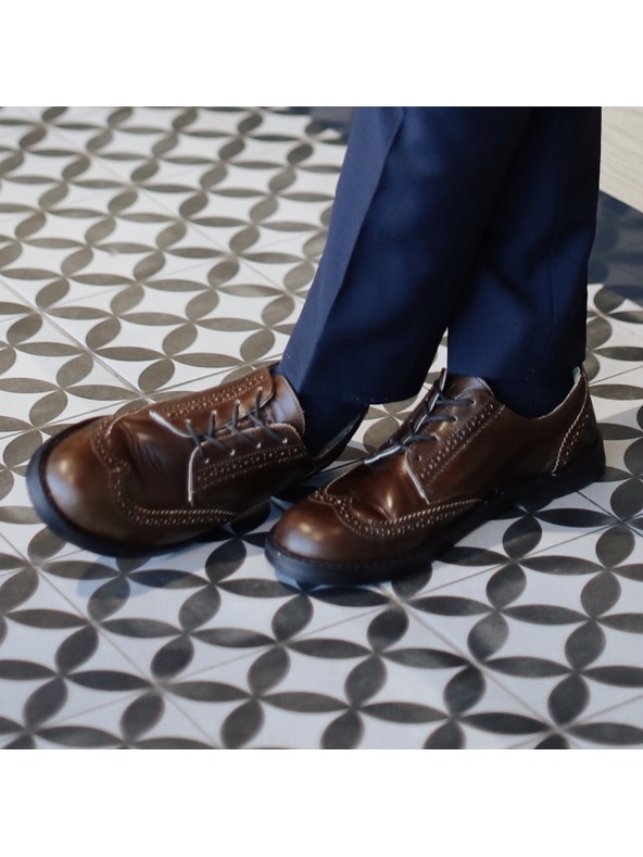 Vasky Dámské elegantní kožené polobotky tmavě hnědé - jarní / podzimní boty Vasky Brogue Low Dark
