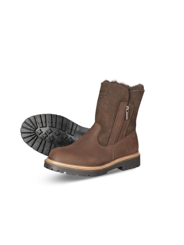 Vasky Kožené dámské polokozačky hnědé Vasky Olivie