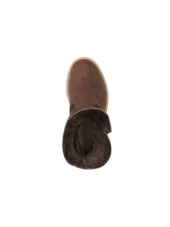 Vasky Kožené dámské polokozačky hnědé Vasky Olivie