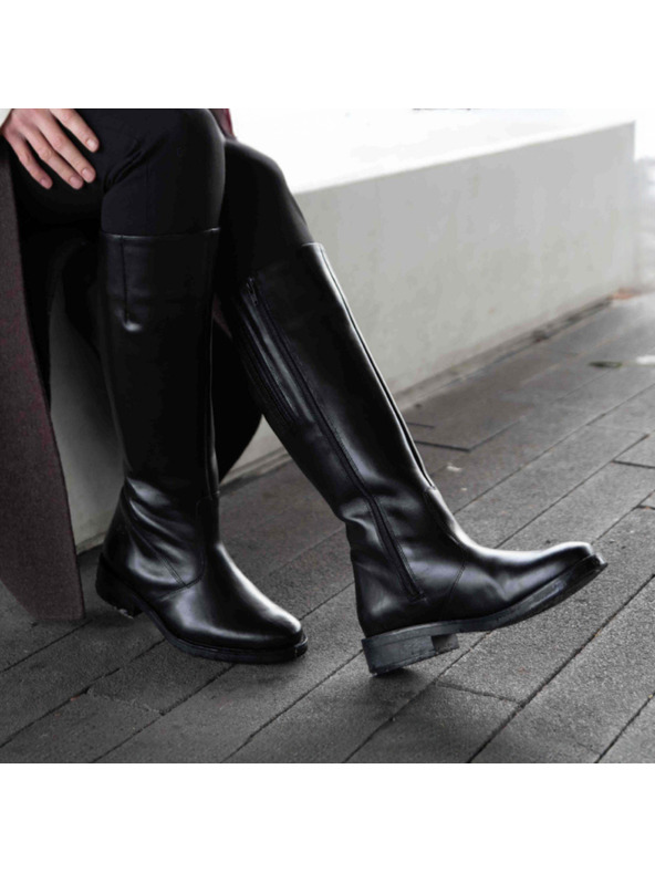 Vasky Dámské kožené kozačky Vasky Lady černé