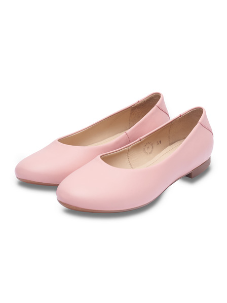 Vasky Vasky Misty Pink kožené baleríny růžové - jarní / podzimní boty česká výroba ze Zlína 35 EU