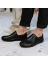 Vasky Dámské kožené slip on černé - jarní / podzimní boty VASKY
