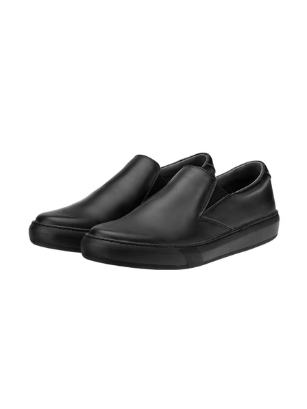 Vasky Dámské kožené slip on černé - jarní / podzimní boty VASKY