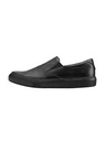 Vasky Dámské kožené slip on černé - jarní / podzimní boty VASKY