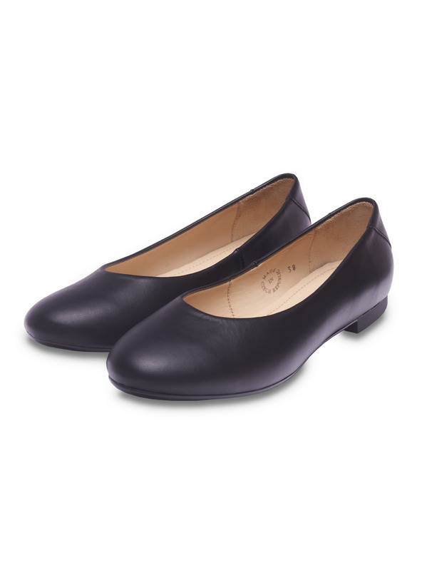 Vasky Kožené baleríny černé - jarní / podzimní boty VASKY