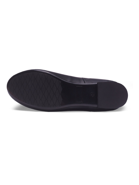 Vasky Kožené baleríny černé - jarní / podzimní boty VASKY