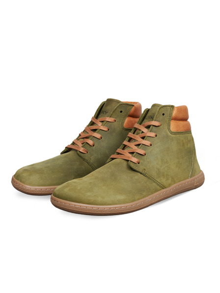 Vasky Dámské kožené barefoot zelené Vasky Terry High Green