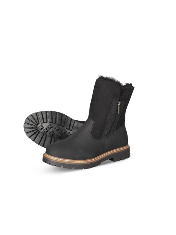 Vasky Kožené dámské polokozačky černé Vasky Olivie