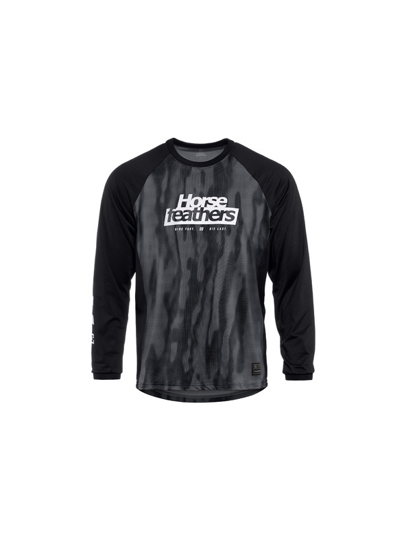 Horsefeathers Bike dres Spike LS - halftone/black HORSEFEATHERS