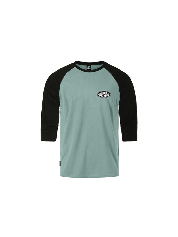 Horsefeathers Triko Dynamo Raglan - blue haze/black HORSEFEATHERS