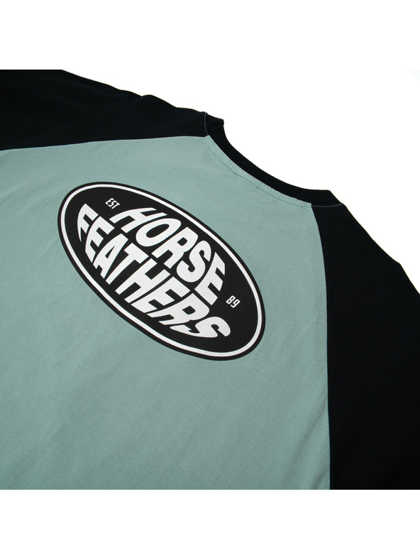 Horsefeathers Triko Dynamo Raglan - blue haze/black HORSEFEATHERS
