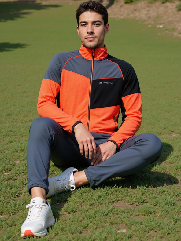 ALPINE PRO Pánská rychleschnoucí mikina s cool dry ALPINE PRO ONNEC 2