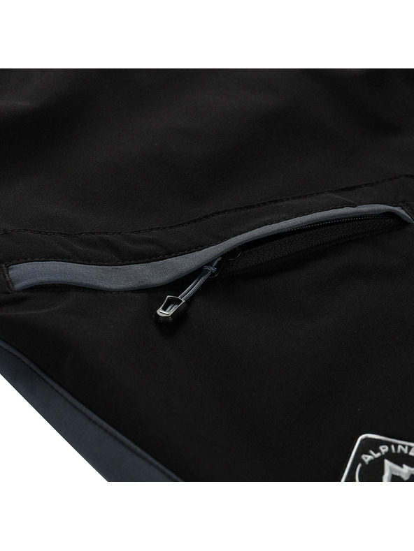 ALPINE PRO Pánské softshellové kalhoty ALPINE PRO AKAN 2 černé