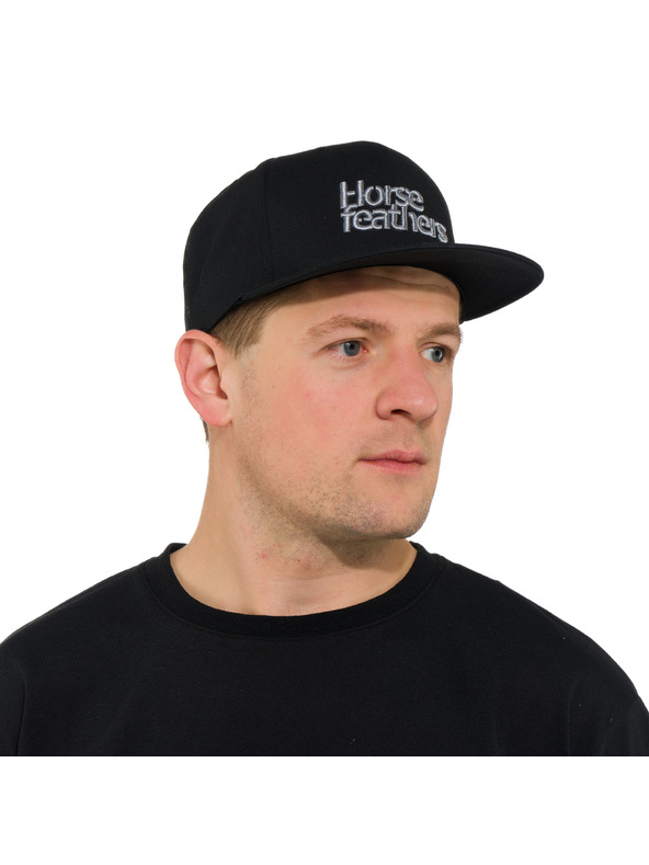 Horsefeathers Kšiltovka Rise - black HORSEFEATHERS