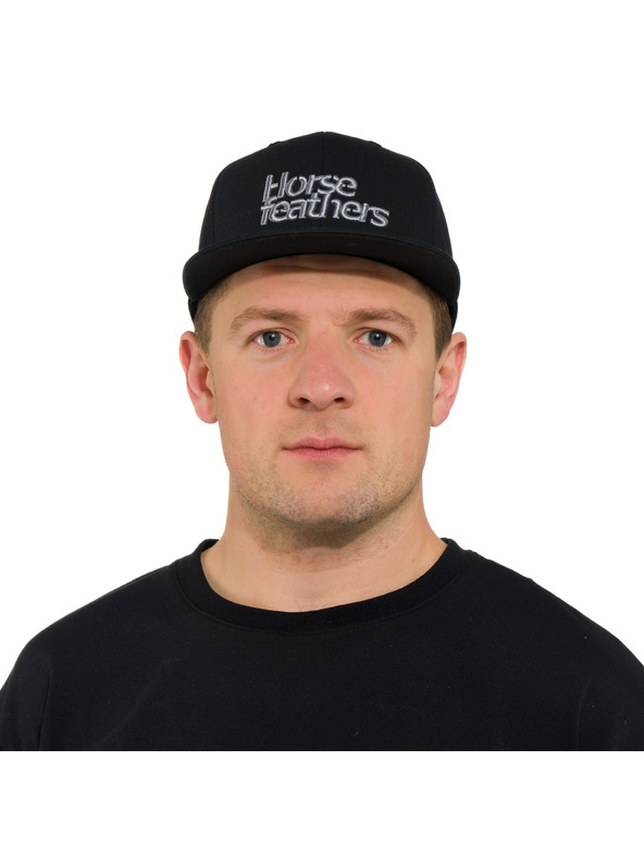 Horsefeathers Kšiltovka Rise - black HORSEFEATHERS