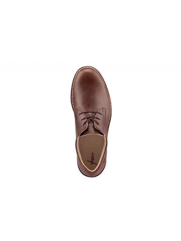 Vasky Pánské kožené polobotky tmavě hnědé - jarní / podzimní boty Vasky Derby Dark Brown