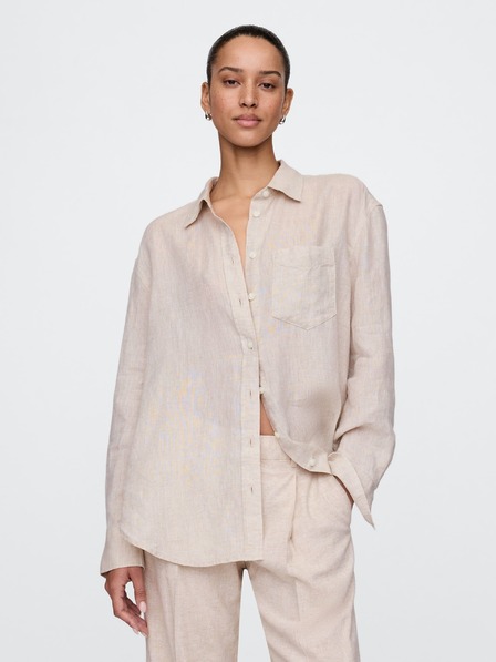 GAP Lněná oversize košile Big Shirt GAP