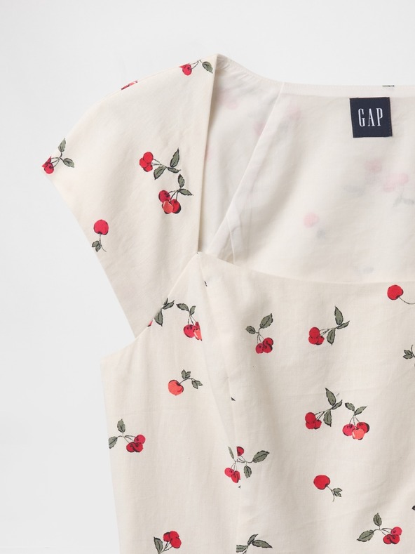 GAP Lněný crop top GAP