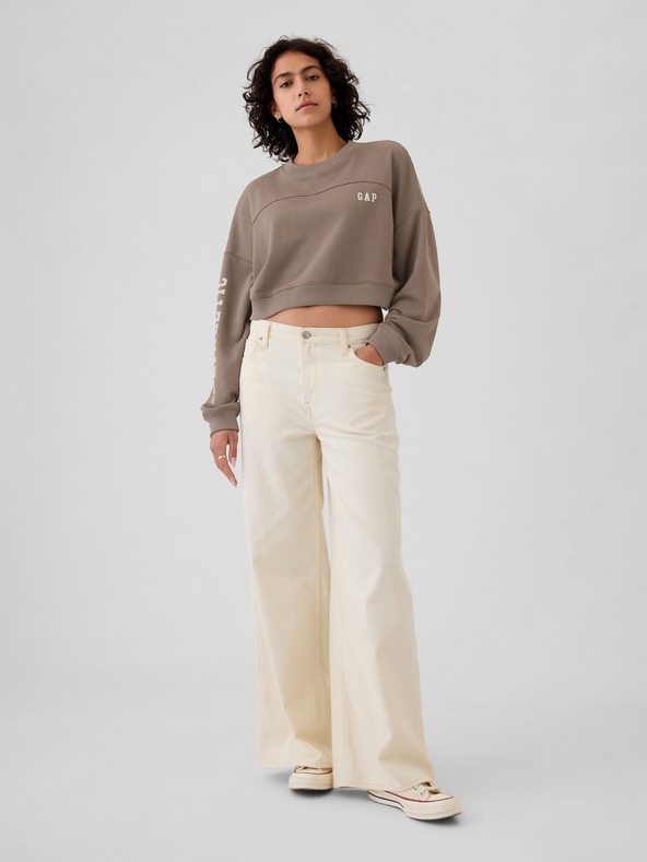 GAP Crop mikina s logem Gap
