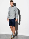 Ombre Clothing Šedá pánská košile K540