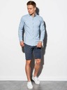 Ombre Clothing Světle modrá pánská košile K540