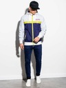 Ombre Clothing Modro-bílá pánská jarní bunda Ombre Clothing C438