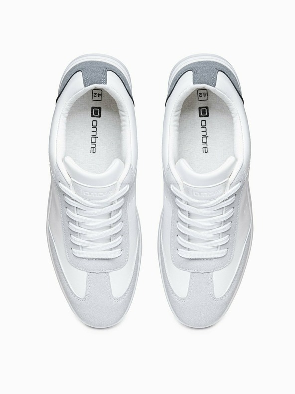 Ombre Clothing Bílé pánské tenisky Ombre Clothing T373