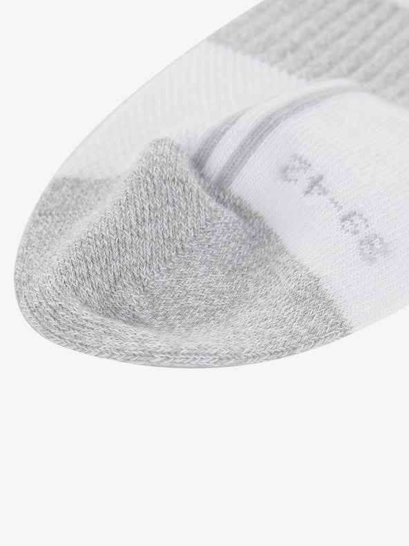 ALPINE PRO Šedo-bílé unisex ponožky Alpine Pro 3HARE 2
