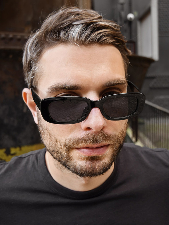 VEYREY VeyRey Sluneční brýle hranaté Minozzi černé