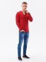 Ombre Clothing Červené pánské tričko Ombre Clothing L133