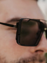 VEYREY Černé unisex sluneční brýle VeyRey Steampunk Sosrael