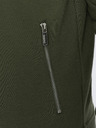 Ombre Clothing Khaki pánská mikina s kapucí Ombre Clothing