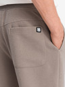 Ombre Clothing Šedé pánské tepláky Ombre Clothing Ottoman