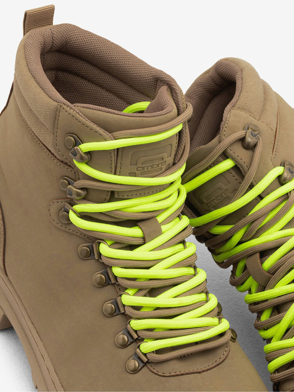 Ombre Clothing Hnědé pánské zimní outdoorové boty Ombre Clothing