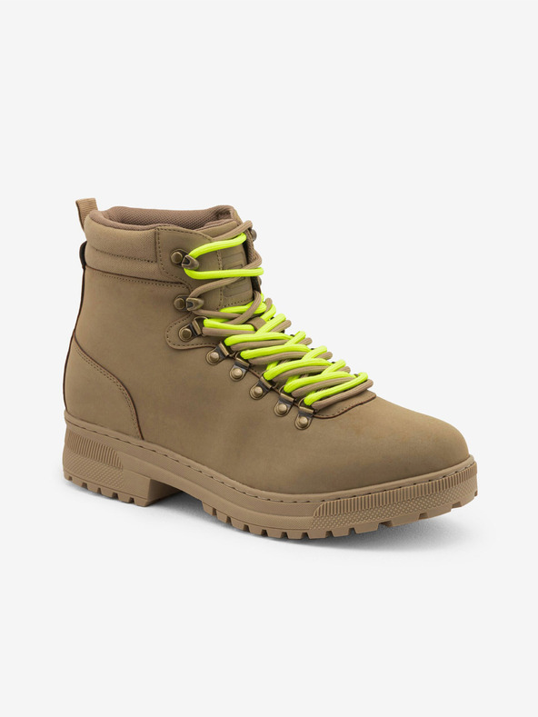 Ombre Clothing Hnědé pánské zimní outdoorové boty Ombre Clothing
