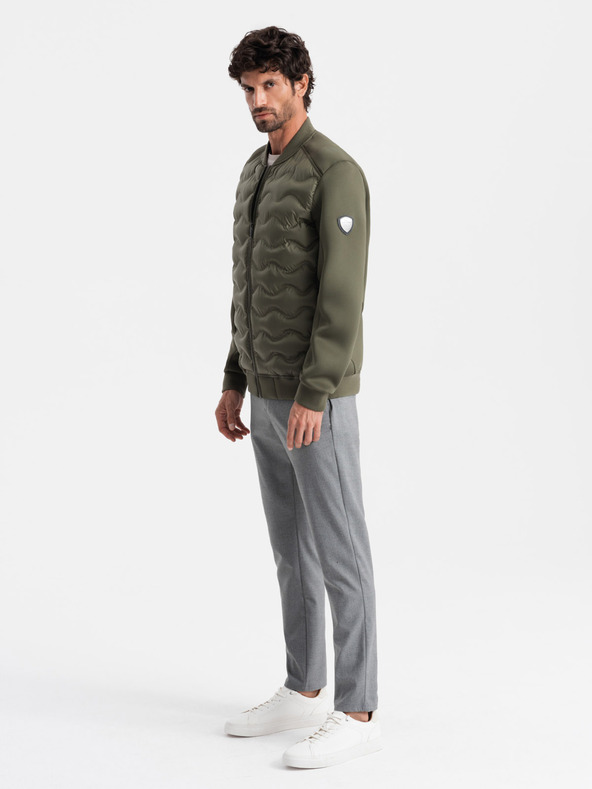 Ombre Clothing Pánská prošívaná bunda bomber Ombre Clothing