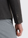 Ombre Clothing Pánské žíhané sako se stojáčkem Ombre Clothing