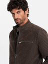 Ombre Clothing Pánská retro motorkářská bunda se stojáčkem Ombre Clothing V1 OM-JAFL-0197